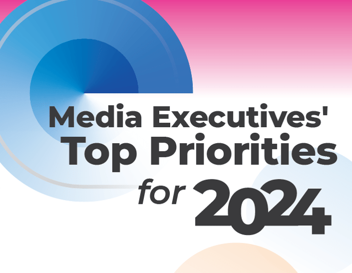 Media Executives' Priorities for 2024: A Visual Guide