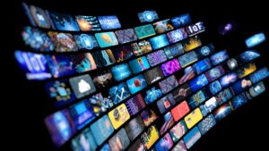 Media concept multiple television screens videos|Data Will Guide Media Execs Through Economic Uncertainty