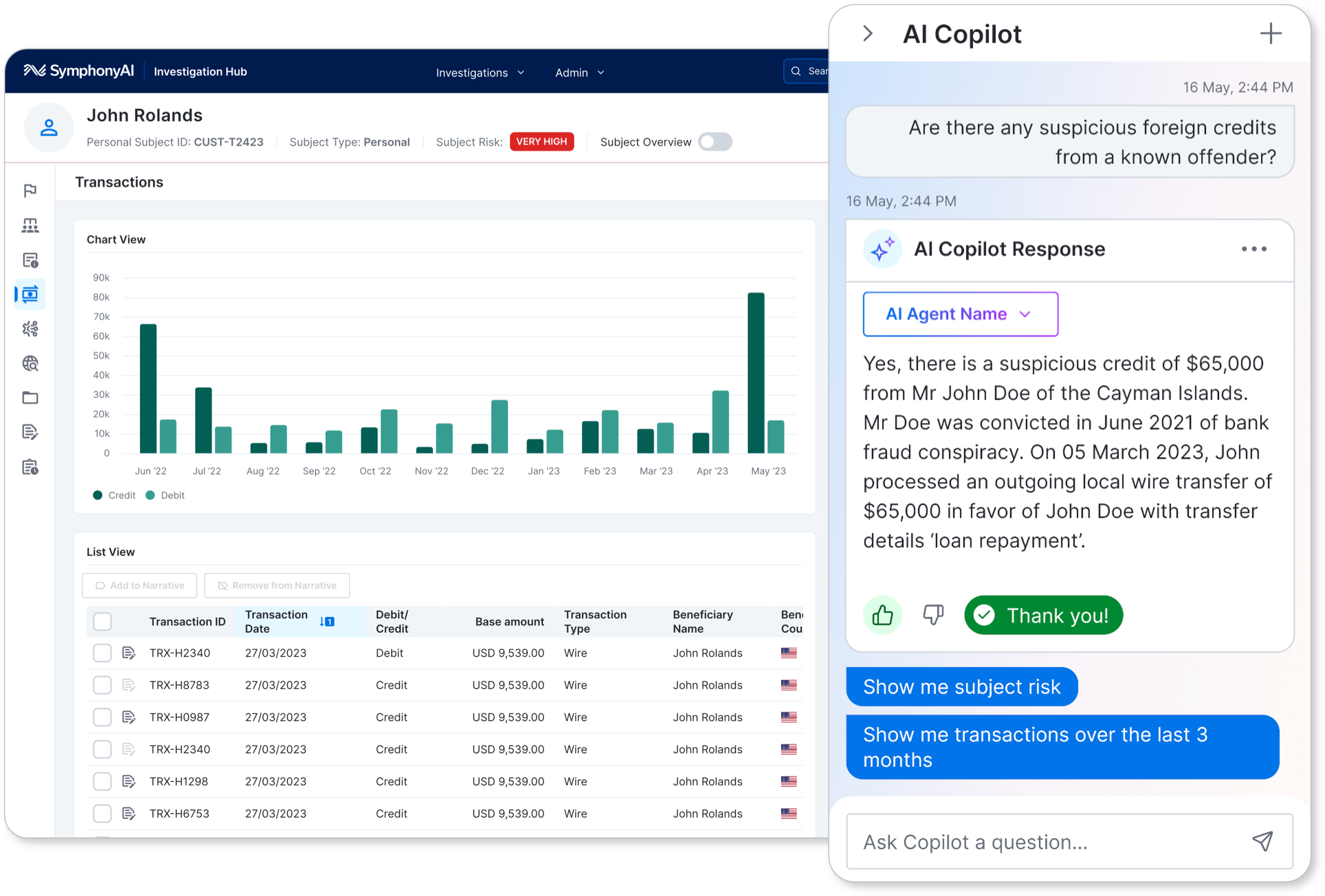 Integrate AML with AI-powered case management