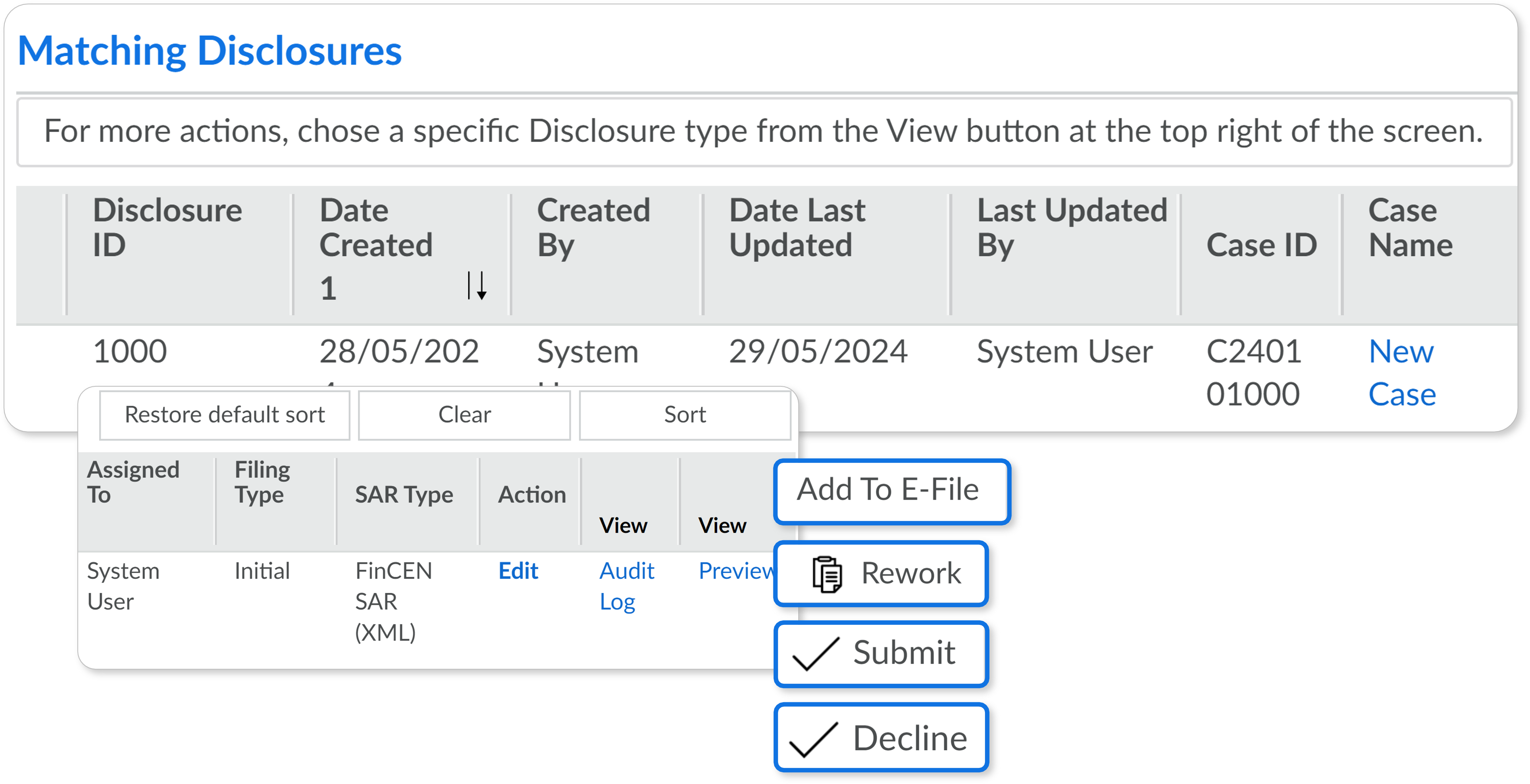 Automate SAR creation