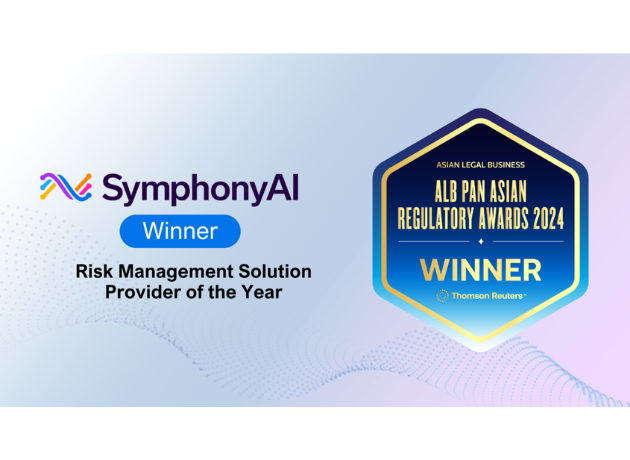 SymphonyAI Triumphs as Risk Management Provider of the Year at ALB Pan Asian Regulatory Awards 2024